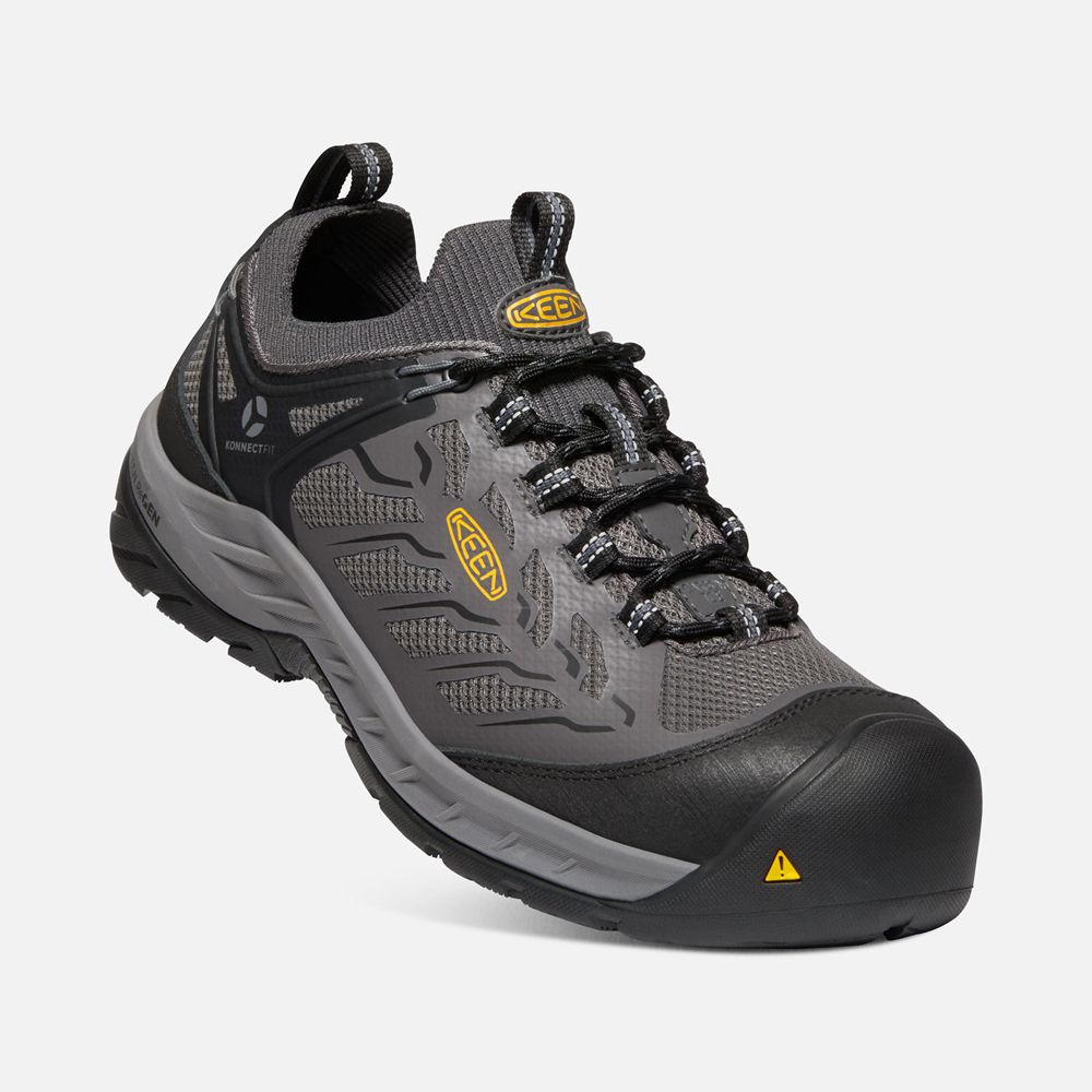 Keen Iş Ayakkabısı Erkek Gri/Siyah - Flint Ii Sport (Carbon-Fiber Toe) - Türkiye JVDZ68240